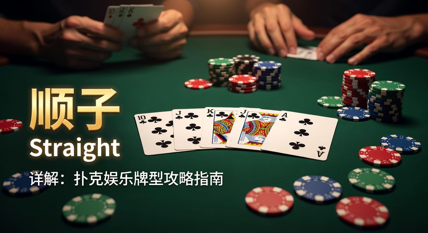 顺子 Straight 详解：扑克规则排名策略